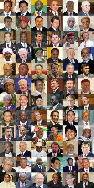 Three of the G-175 leaders (above) were violently deposed during the week-long summit.